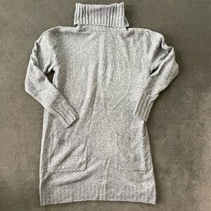 LOFT Heather Gray Knit Sweater Dress